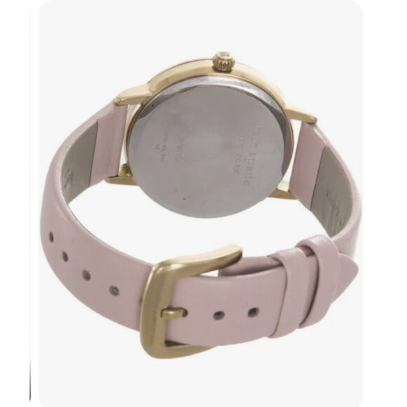 Kate Spade KSW9010 Metro Monogram K White Dial Pink Leather Strap Women's Watch - Picture 9 of 10